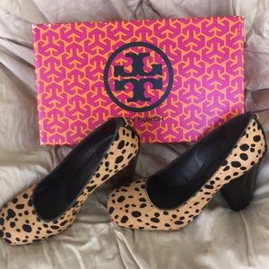 Tory Burch cheetah print pumps